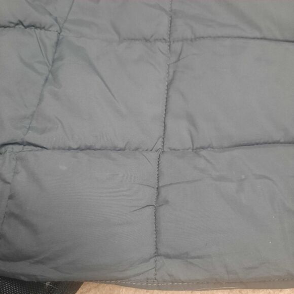 a.n.a Faux Fur Trimmed Puffer Coat Gray Size Medium - Picture 9 of 10